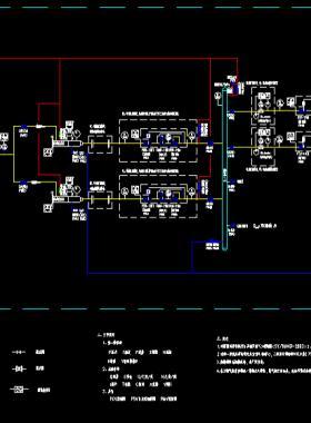 某高中壓調壓站工程工藝管道儀表流程圖DWG文件